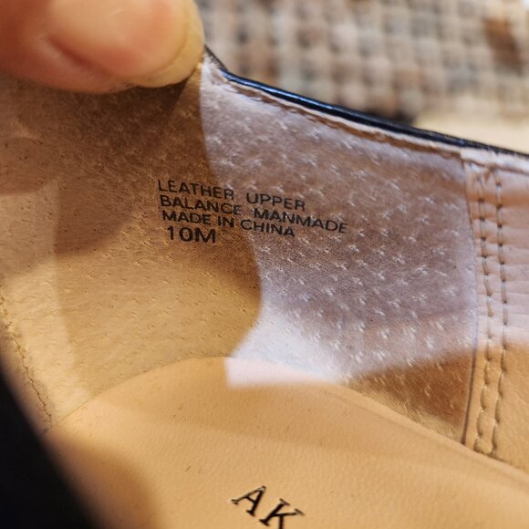 Anne Klein AK Fletcher Iflex Black Leather Slip On Pants Shoes sz 10 - Picture 5 of 10